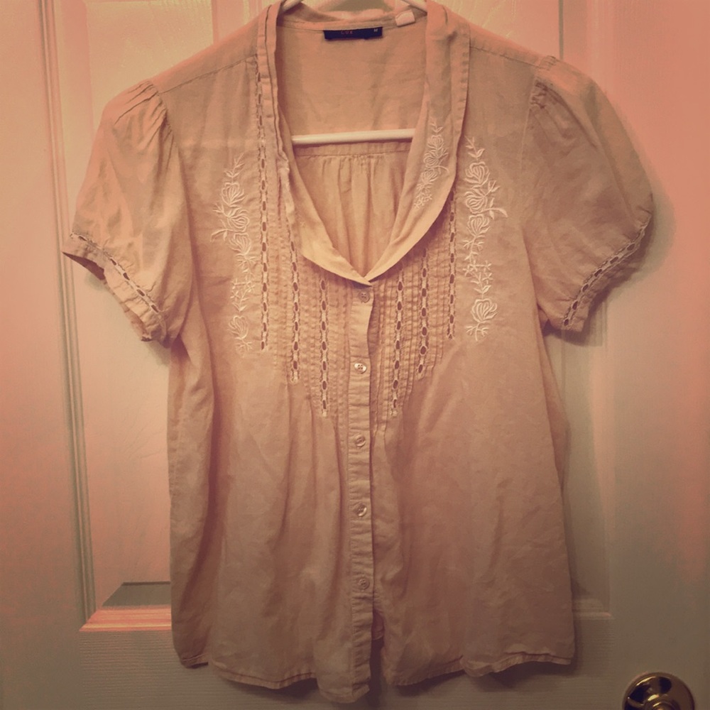Lux lace inlay blouse urban outfitters